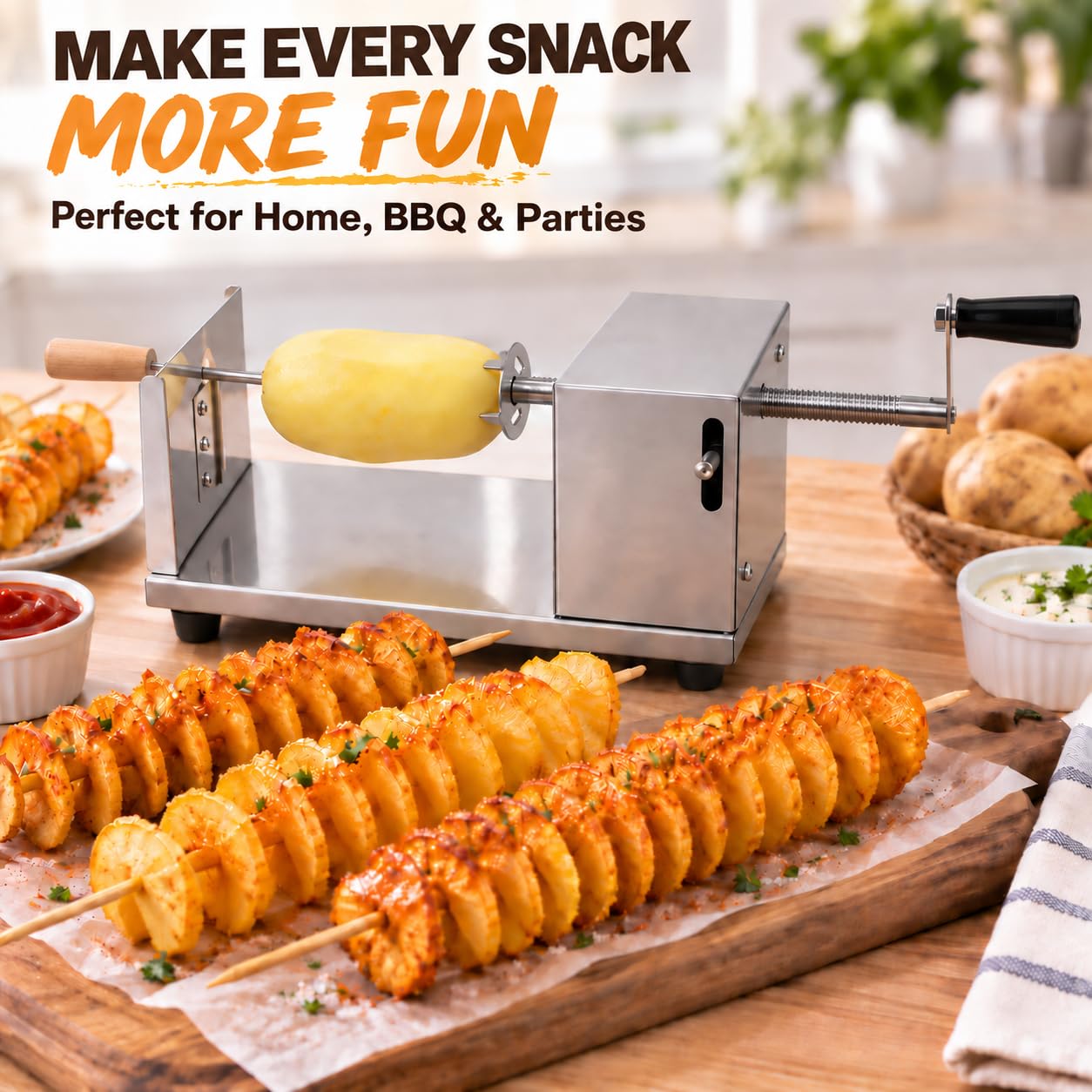 Amazon | ツイストポテトスライサー、Cortador de Papas en Espiral
